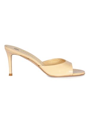 Cream white shiny leather Boa sandals ROBERTO FESTA | BOALACKNUDE